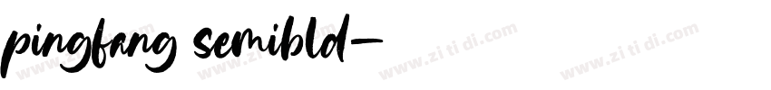 pingfang semibld字体转换